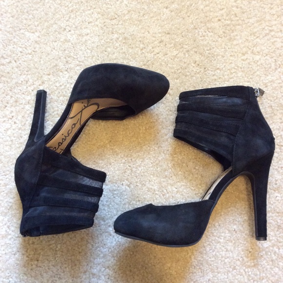 Jessica Simpson Black Avalyn Strappy Pumps Heels 6M/36 - Picture 3 of 8